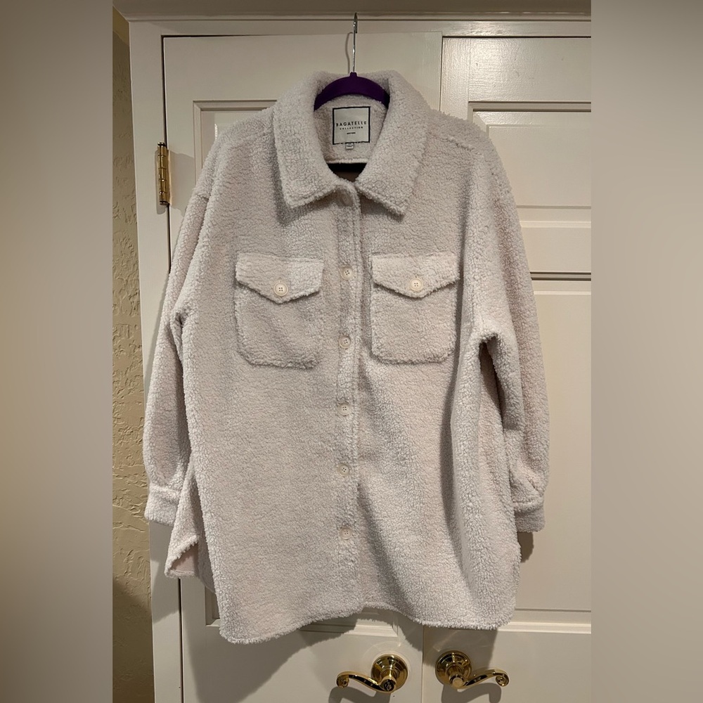 Bagatelle Cream Teddy Jacket